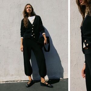 Hailee Cardi Set -Black